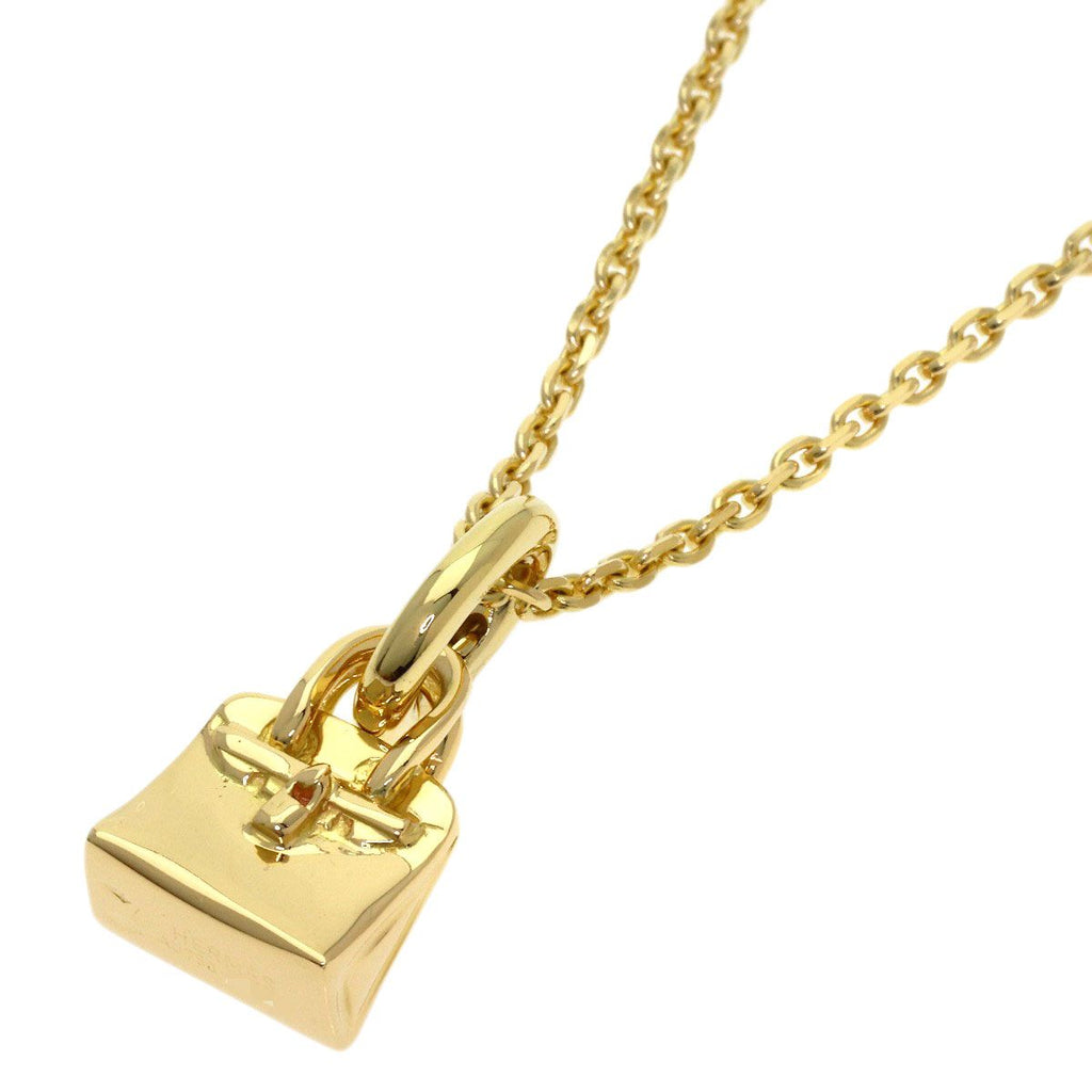Hermes Amulet Birkin Necklace 18k Yellow Gold
