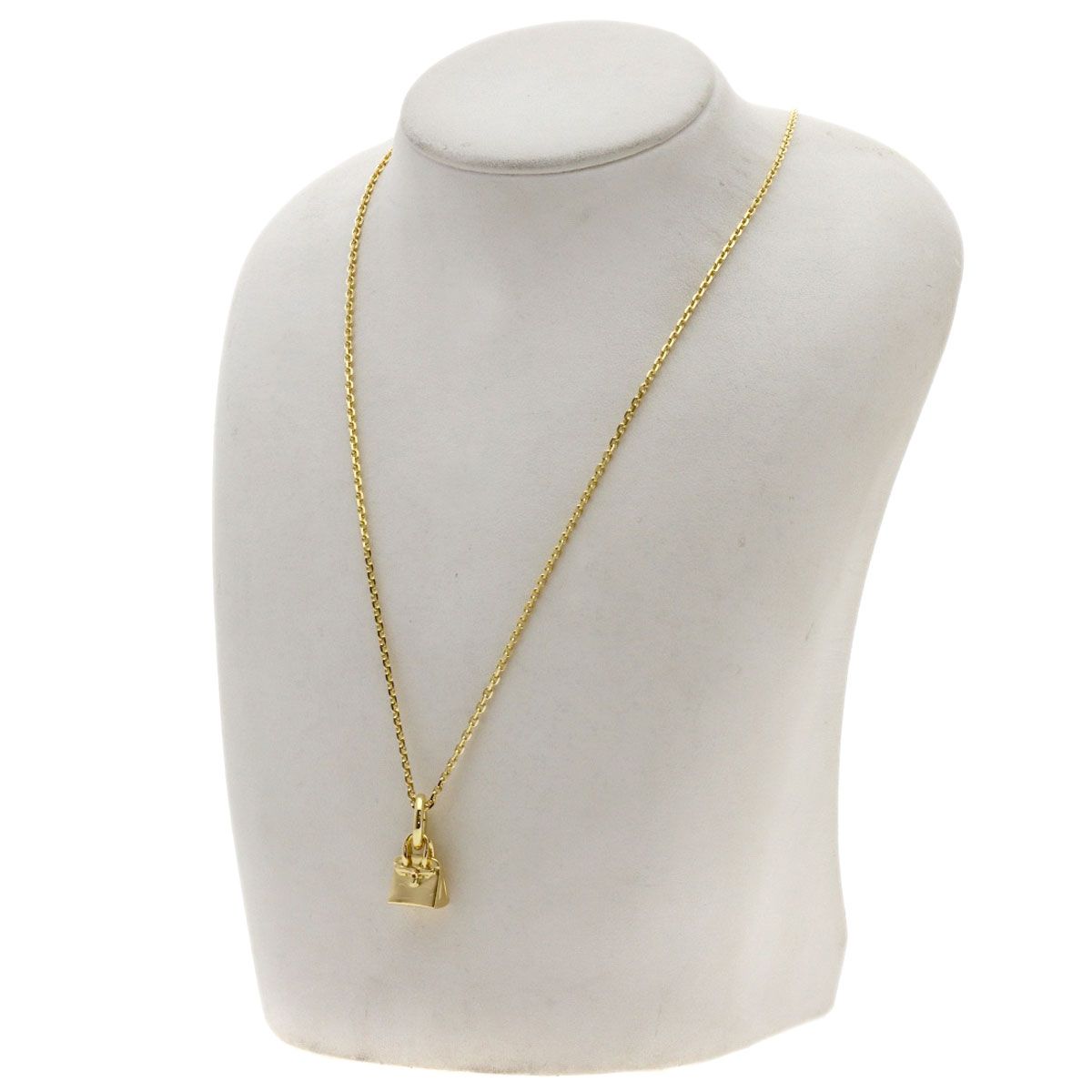 Hermes Amulet Birkin Necklace 18k Yellow Gold — view 6