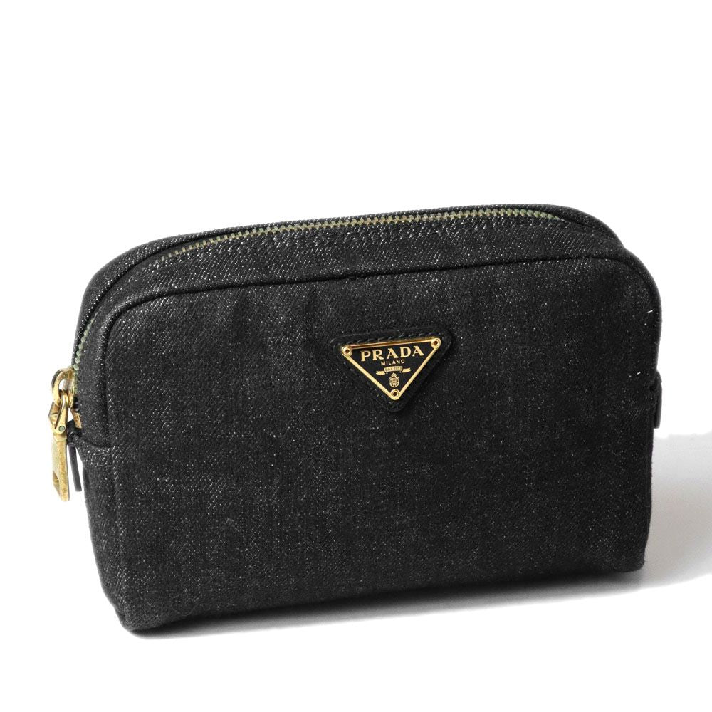 Prada Pouch Denim Black