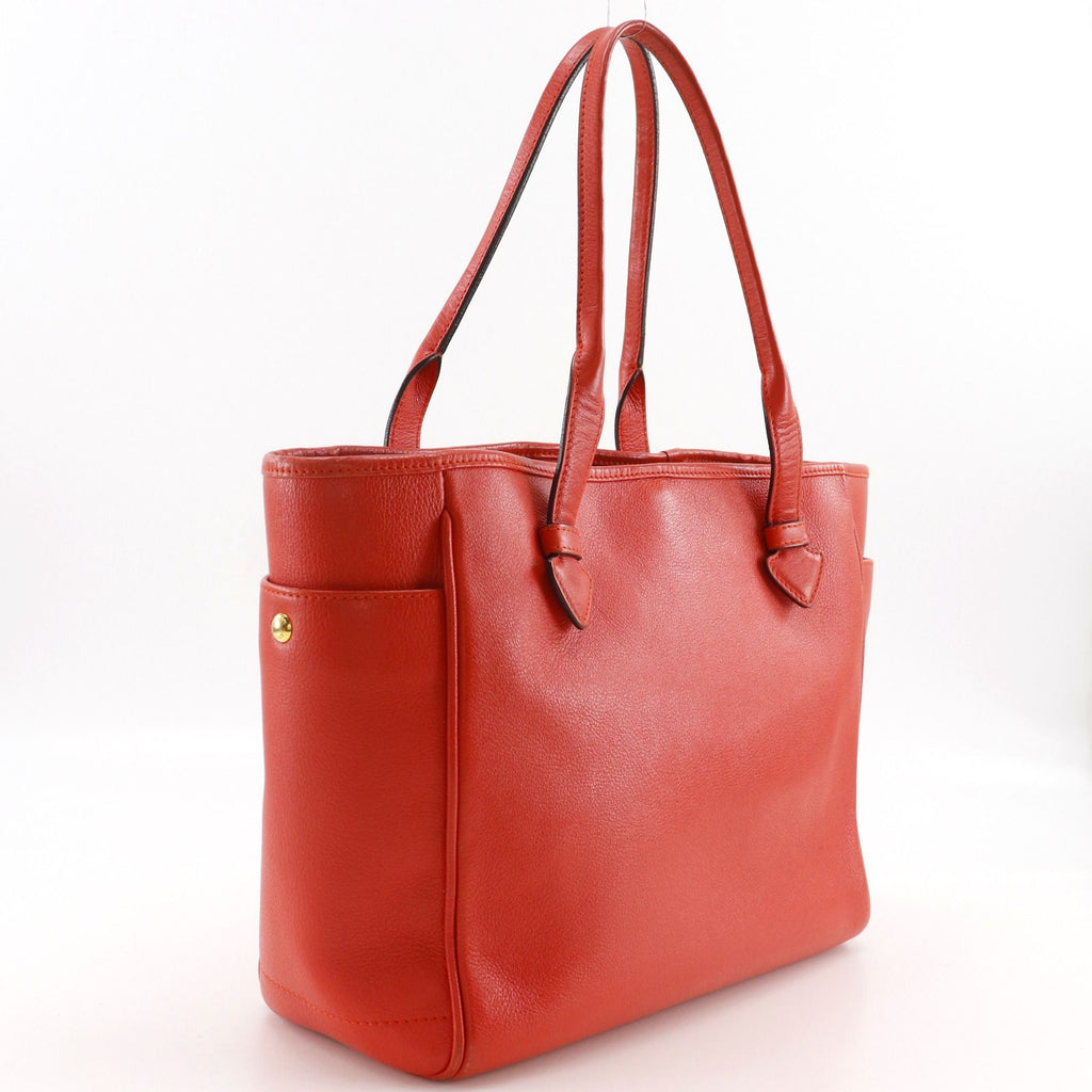 Loewe Heritage Leather Red Tote — view 3