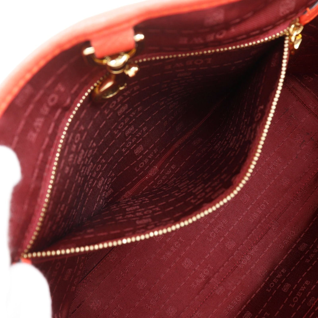 Loewe Heritage Leather Red Tote — view 7