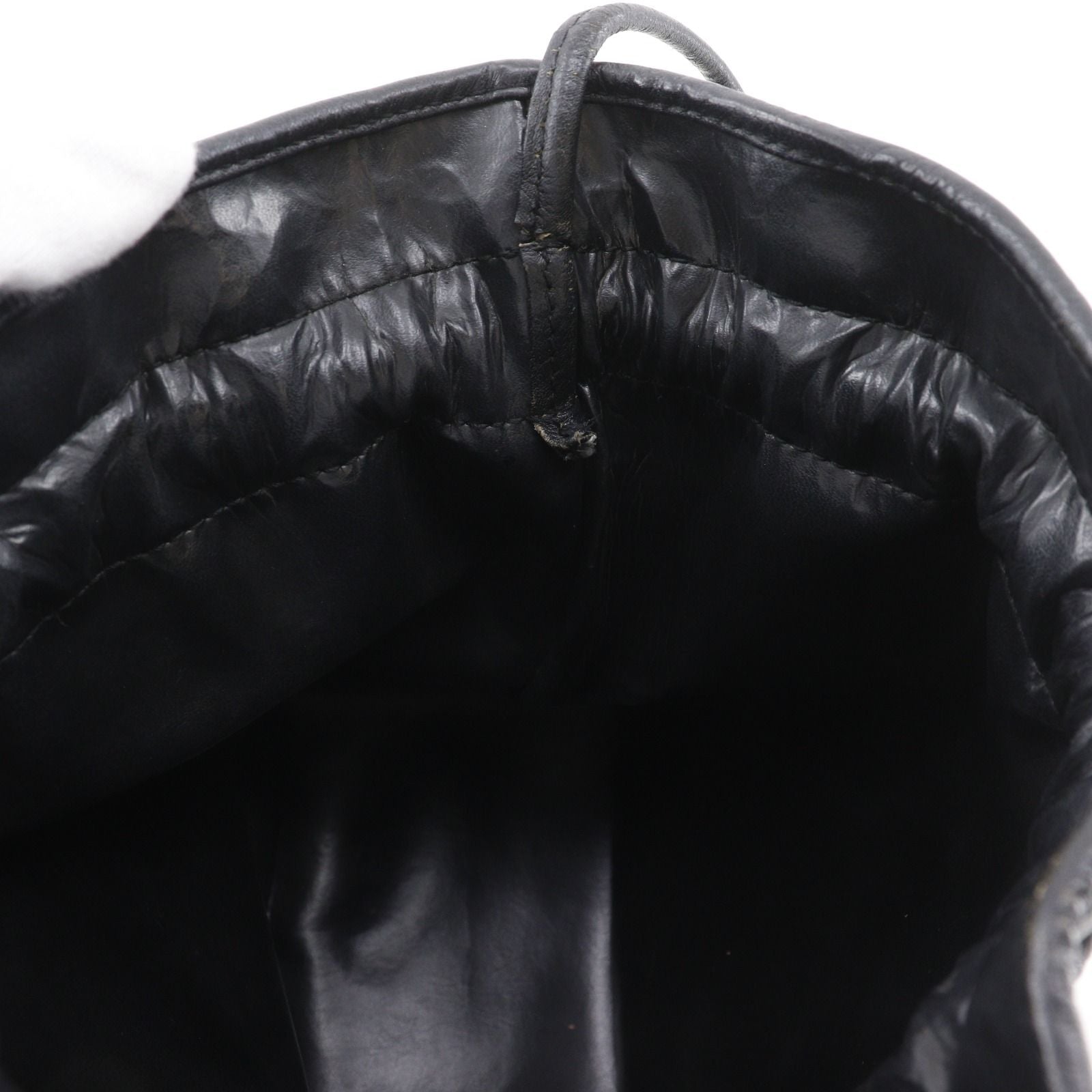 Dior Drawstring Vintage Calf Black Shoulder — view 7