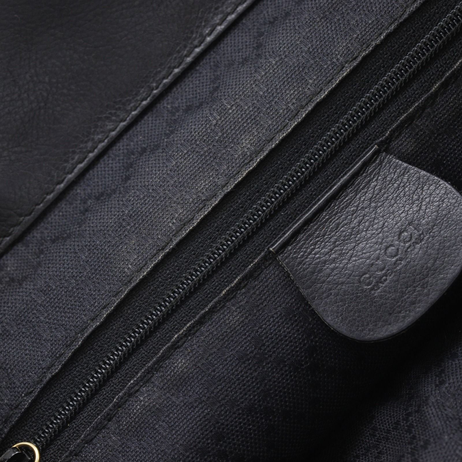Gucci Bamboo Vintage Calf Black Backpack — view 7