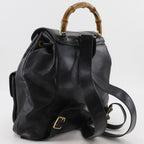 Gucci Bamboo Vintage Calf Black Backpack — view 3