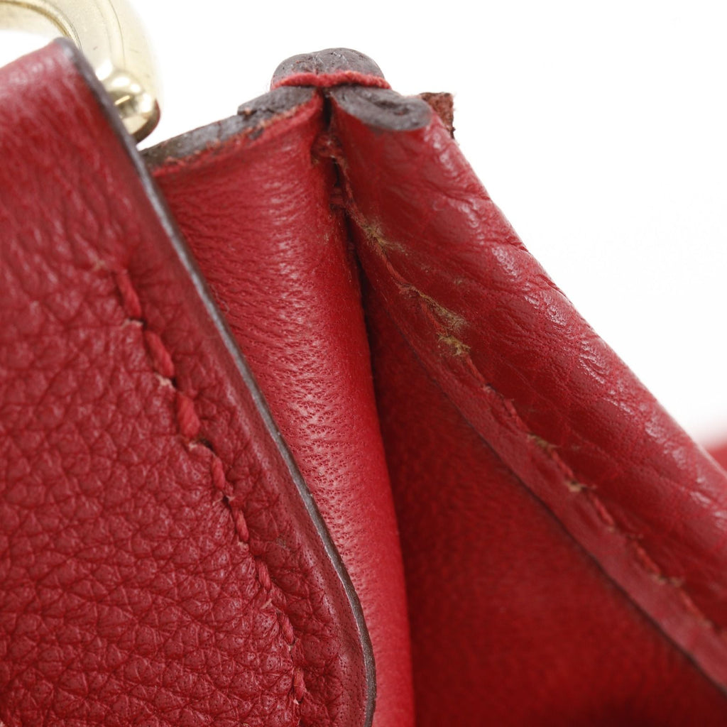 Hermes Evelyne Vibrato Rouge Red Gold Shoulder — view 9
