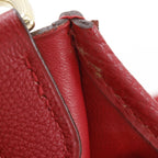 Hermes Evelyne Vibrato Rouge Red Gold Shoulder — view 9