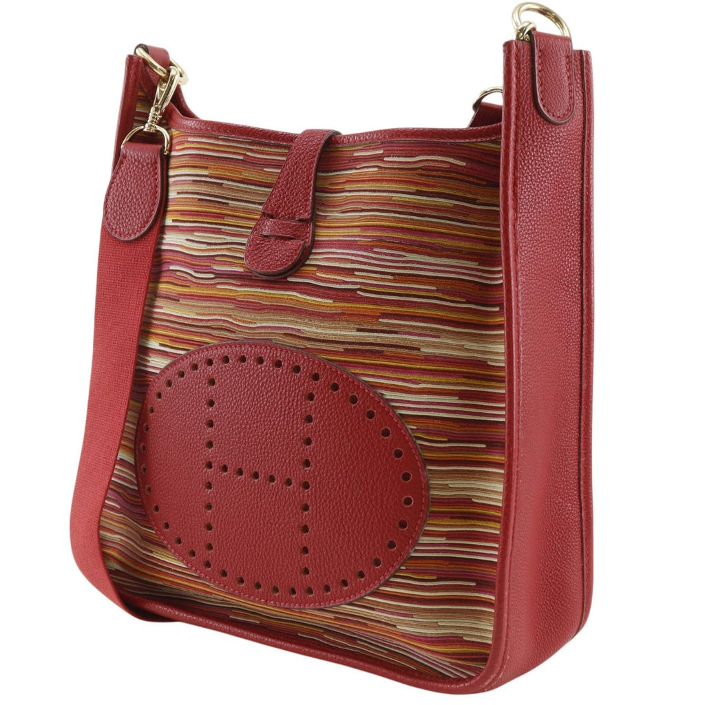 Hermes Evelyne Vibrato Rouge Red Gold Shoulder — view 2