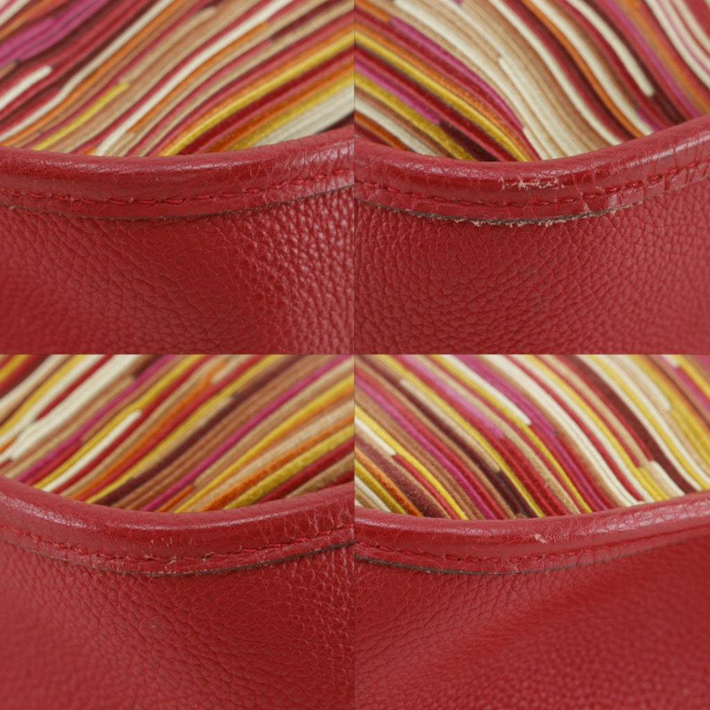 Hermes Evelyne Vibrato Rouge Red Gold Shoulder — view 4