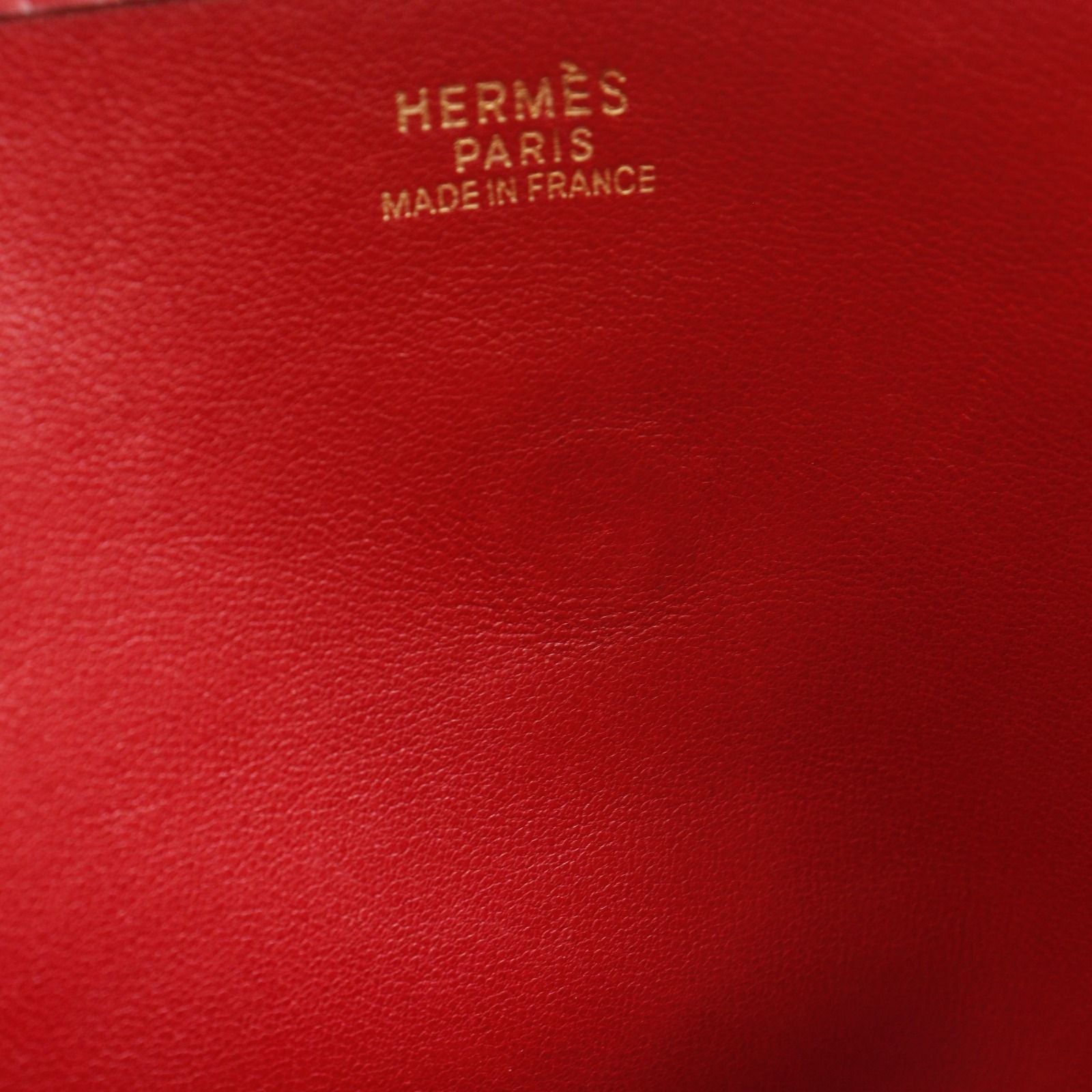 Hermes Evelyne Vibrato Rouge Red Gold Shoulder — view 8