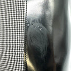Dior Lady Dior Canvas Patent Handbag Black Gray — view 7
