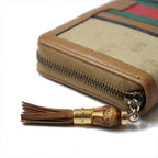 Gucci Wallet GG Canvas Sherry Bamboo Brown Vintage — view 4