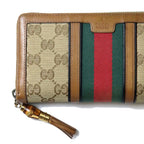 Gucci Wallet GG Canvas Sherry Bamboo Brown Vintage — view 3