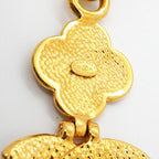 Chanel Necklace Vintage CC Logo Gold Plated — view 5