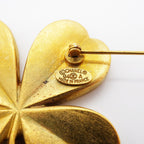Chanel Vintage CC Logo Gold Plated Brooch — view 4