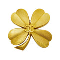 Chanel Vintage CC Logo Gold Plated Brooch