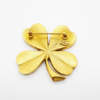 Chanel Vintage CC Logo Gold Plated Brooch — view 5
