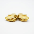 Chanel Vintage CC Logo Gold Plated Brooch — view 3