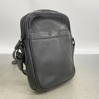 Louis Vuitton Shoulder Bag Monogram Shadow Danube PM Black — view 2