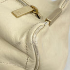 Chanel Handbag Chocolate Bar Lambskin Ivory Gold — view 6