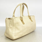 Chanel Handbag Chocolate Bar Lambskin Ivory Gold — view 2