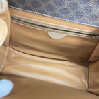 Celine Handbag Macadam Brown Gold 2-Way — view 4