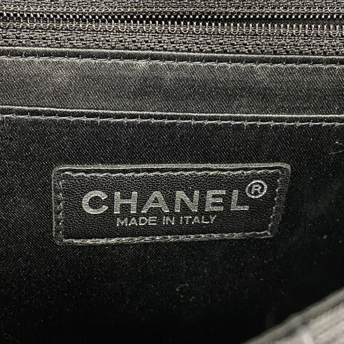Chanel Shoulder Bag Nylon Black Silver — view 5