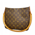 Louis Vuitton Shoulder Bag Monogram Looping MM Brown