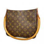 Louis Vuitton Shoulder Bag Monogram Looping MM Brown