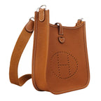 Hermes Shoulder Bag Evelyne TPM Taurillon Clemence Gold Silver — view 2