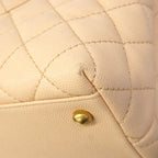 Chanel Handbag Herehandle Caviar Leather Beige Gold 2-Way — view 6
