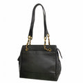 Chanel Shoulder Bag Triple Coco Caviar Leather Black Gold