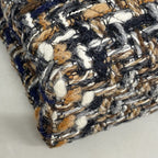 Chanel Shoulder Bag Tweed Black Brown Silver — view 6