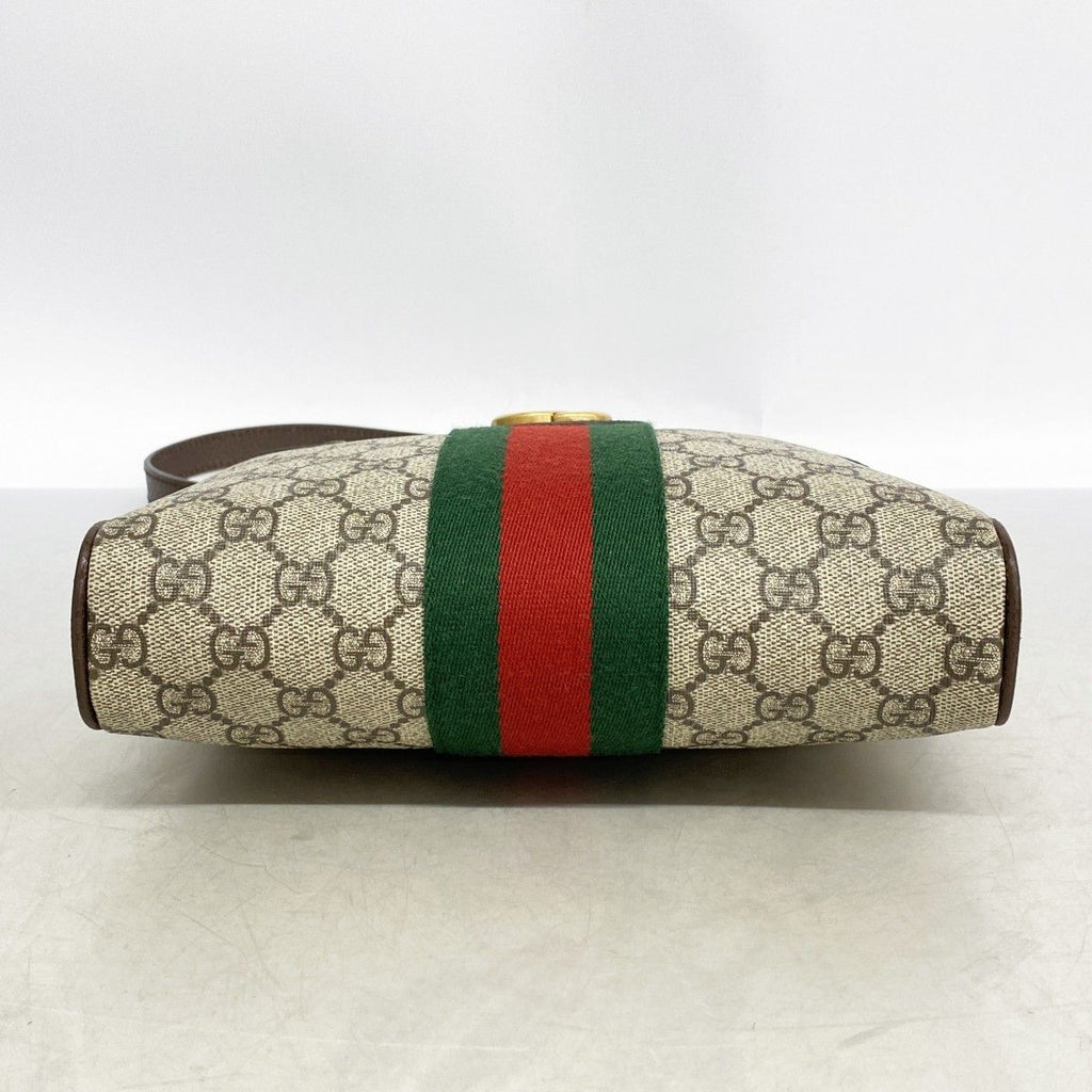 Gucci Shoulder Bag Ophidia Brown Gold — view 3