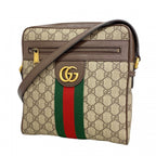 Gucci Shoulder Bag Ophidia Brown Gold
