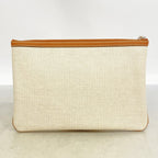 Gucci Clutch Canvas Ivory Silver — view 6