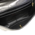 Chanel Shoulder Bag Quilted Lambskin Black Gold — view 4