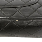 Chanel Shoulder Bag Quilted Lambskin Black Gold — view 6