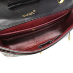 Chanel Shoulder Bag Quilted Lambskin Black Gold — view 4