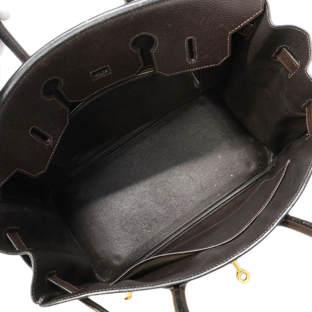 Hermes Handbag Birkin 35 Ardennes Ebene Gold — view 4