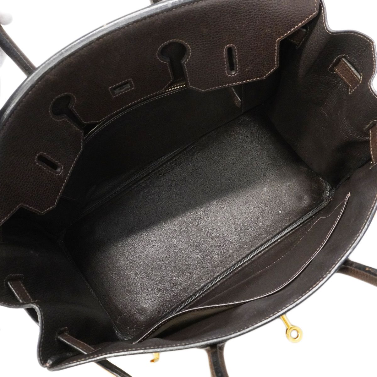 Hermes Handbag Birkin 35 Ardennes Ebene Gold — view 4