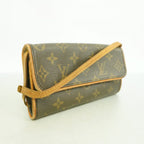 Louis Vuitton Shoulder Bag Monogram Pochette Twin PM Brown — view 2