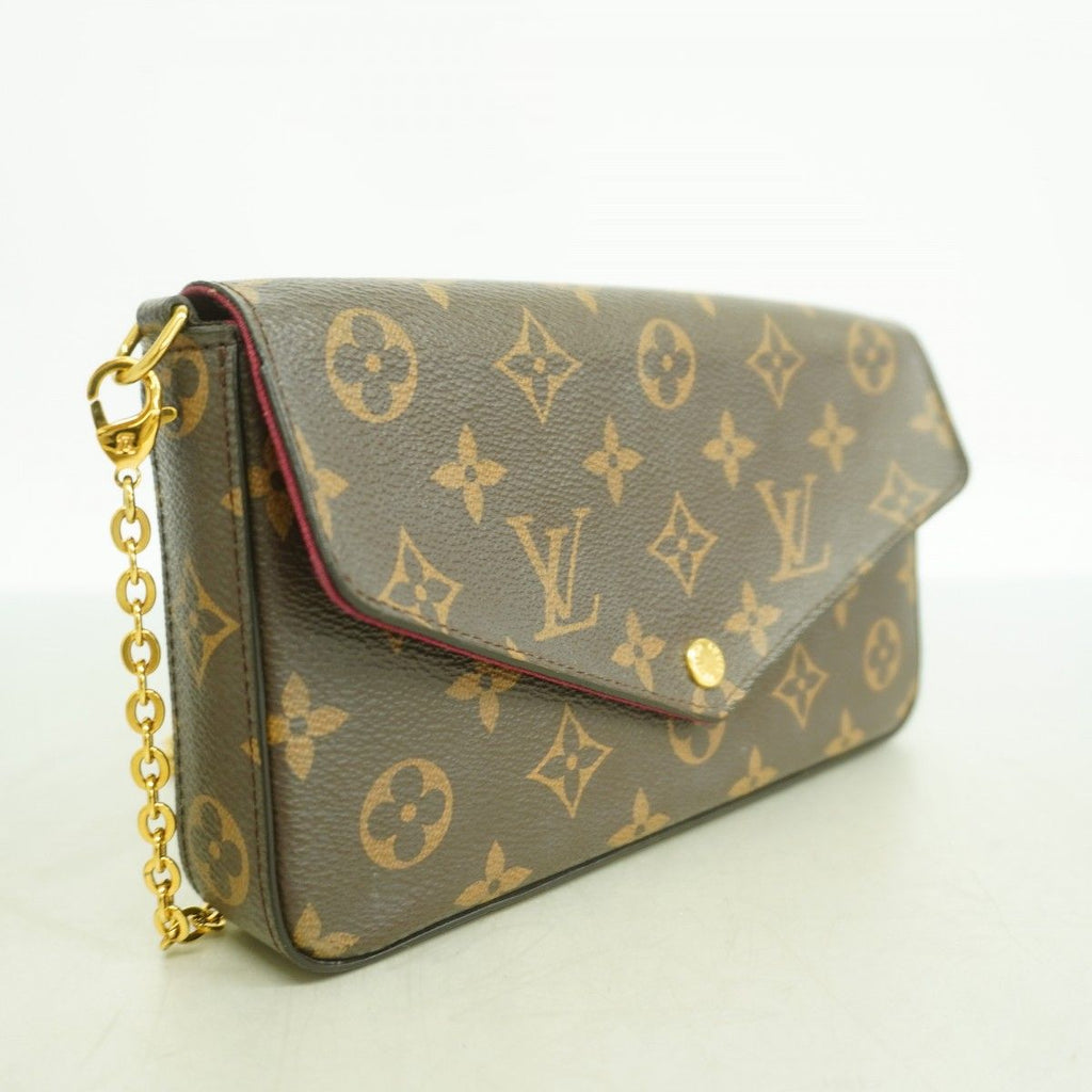 Louis Vuitton Shoulder Wallet Monogram Pochette Fuchsia — view 2