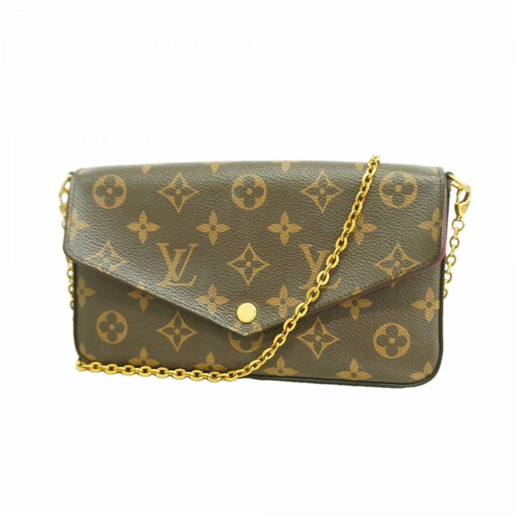 Louis Vuitton Shoulder Wallet Monogram Pochette Fuchsia