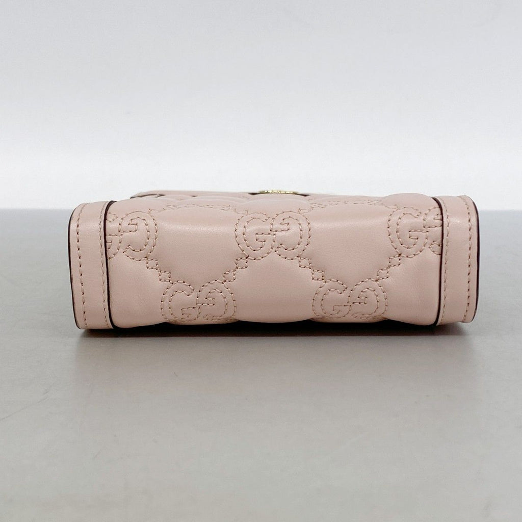 Gucci Handbag GG Matelasse Leather Pink Gold 2-Way — view 3