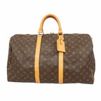 Louis Vuitton Boston Bag Monogram Keepall Bandouliere 50 Brown