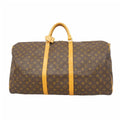 Louis Vuitton Boston Bag Monogram Keepall Bandouliere 60 Brown