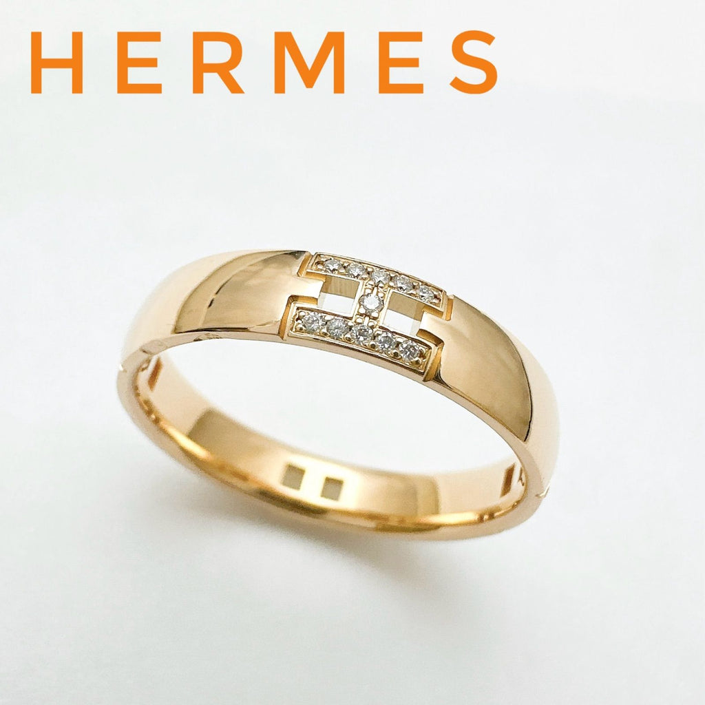 Hermes Ever Herakles Diamond Pink Gold Ring