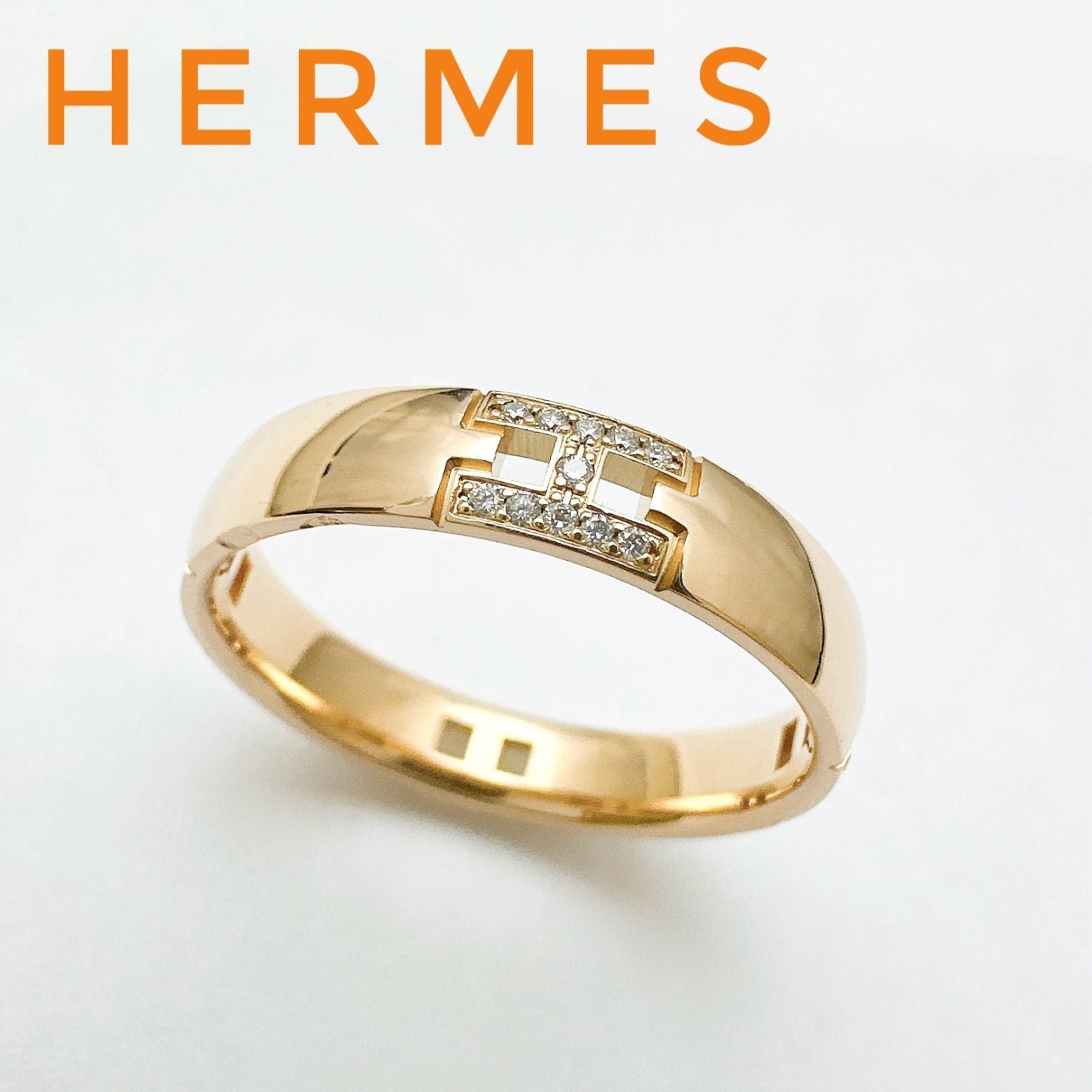 Hermes Ever Herakles Diamond Pink Gold Ring