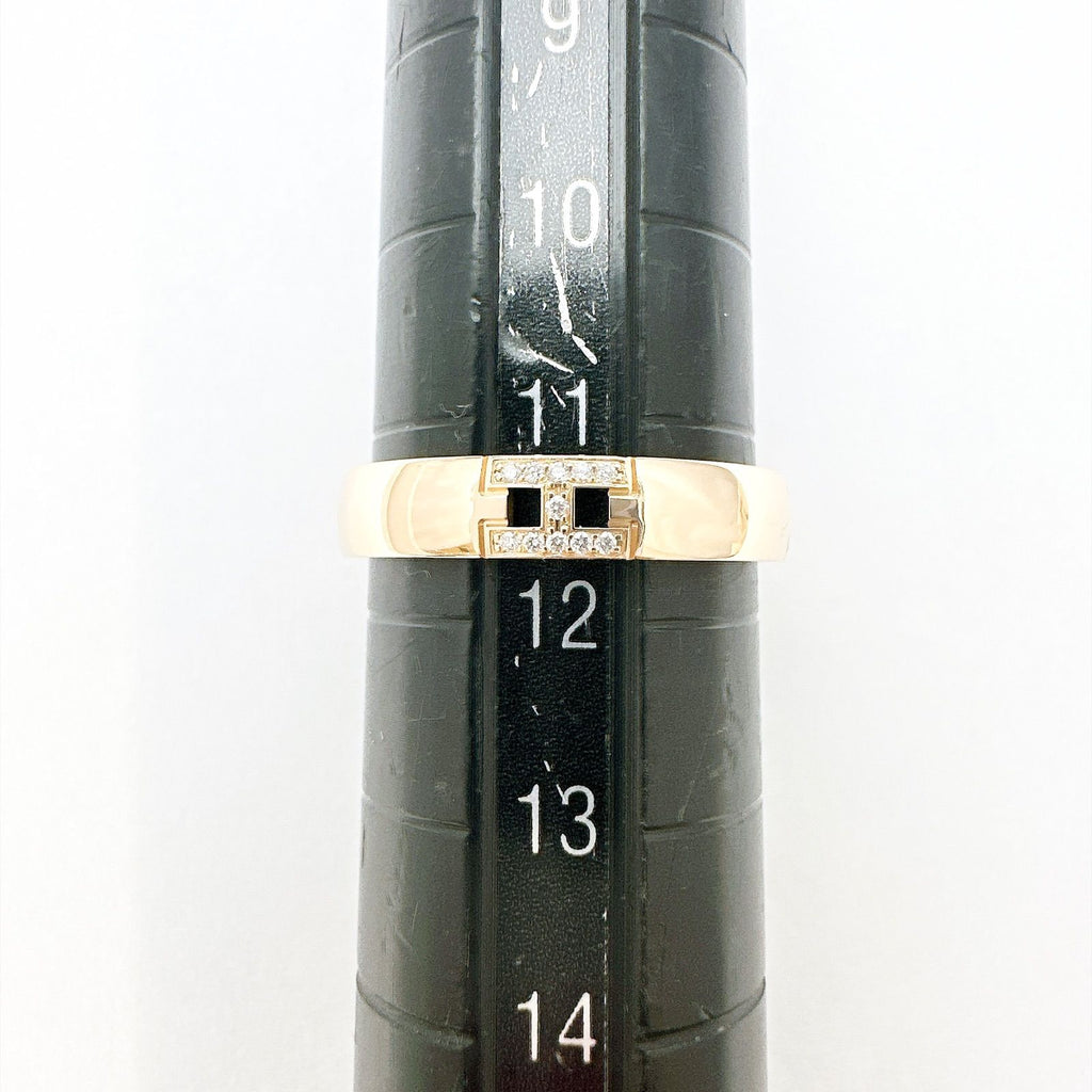 Hermes Ever Herakles Diamond Pink Gold Ring — view 6