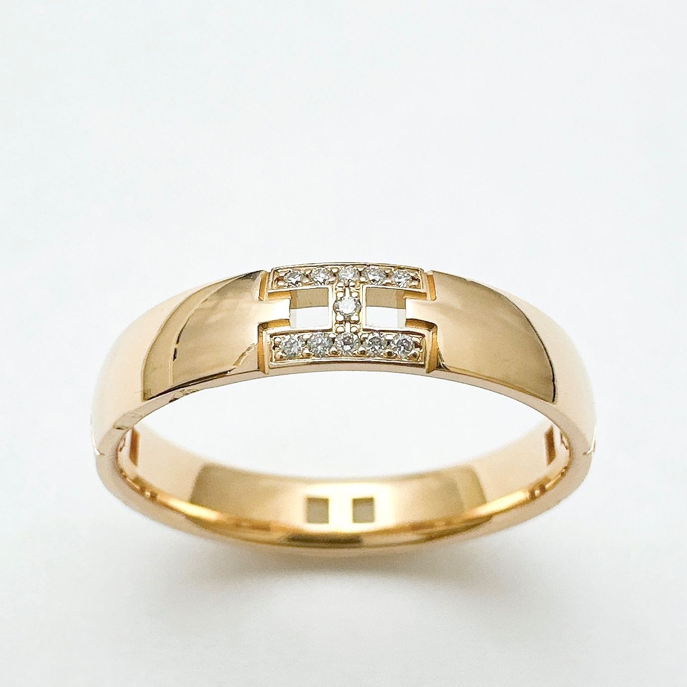 Hermes Ever Herakles Diamond Pink Gold Ring — view 3
